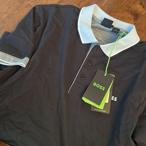 Hugo Boss SLIM-FIT POLO SHIRT WITH LOGO DETAILS - Picture 5 of 5